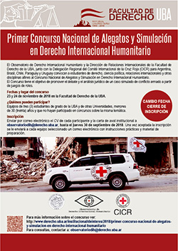 CONCURSO NACIONAL DE ALEGATOS Y SIMULACIÓN EN DERECHO INTERNACIONAL HUMANITARIO